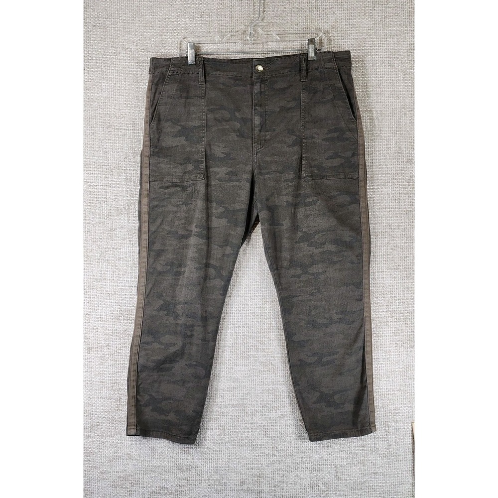 Pistola Pants Urban Camo Womens 33 (36x24.5) Crop Hi-Rise Stretch Cotton Blend